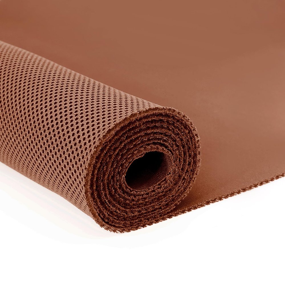 Stereo Mesh Fabric for Speaker Repair 60 x 40 in / 150 x 100 CM - Premium Quality Speaker Grill Cloth for Speaker Restoration and Repair Brown