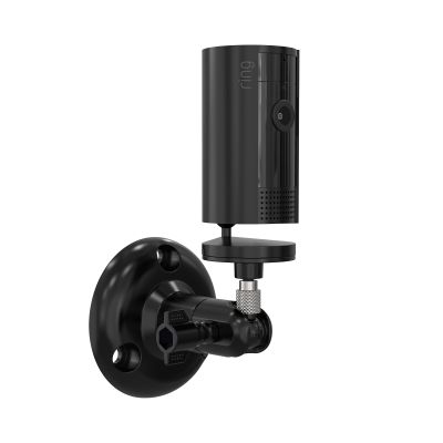 HOLACA Camera Wall Mount Stand for Ring Indoor Cam(2nd Gen), Pan-Tilt Indoor Cam Mount,360 Degree Adjustable Mounting Bracket(Black)