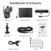 INQMEGA Metal 20X Optical Zoom 6MP Dual-Lens Security Solar Cameras, 4G Cellular 20000mA Battery Powered Camera with 10W Solar Panel, PIR Motion Detection, Color Night Vision, Include 4G Card view 4
