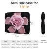 17inch Laptop Sleeve Bag Glitter Pink Rose Laptop Bag Shockproof Computer Carrying Cover Slim Briefcase Handbag view 2