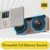 MangoKit SR20 Wi-Fi Radio, Bluetooth, True 2.0 Stereo, Internet-Walnut view 4