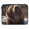 17inch Laptop Sleeve Bag Roaring Bear Laptop Bag Shockproof Computer Carrying Cover Slim Briefcase Handbag view 1