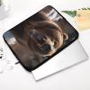 17inch Laptop Sleeve Bag Roaring Bear Laptop Bag Shockproof Computer Carrying Cover Slim Briefcase Handbag view 3