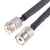 UHF Female to UHF Female Flat Coaxial Jumper Cable for Windows and Doors, 12-Inch 50 Ohms view 2