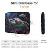 17inch Laptop Sleeve Bag A Colorful Tropical Sea Turtle Laptop Bag Shockproof Computer Carrying Cover Slim Briefcase Handbag view 2