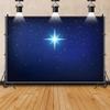 12x8ft Starry Night Sky Backdrop Outer Space Galaxy Stars Photography Background Nebula Shining Star Decorations Newborn Baby Shower Portrait Photo Booth 1st Birthday Party Photo view 4
