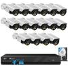 4COVR 16 Channel Security Camera System PoE, 2-Way Talk & Dual Lights Smart Full Color Night Vision, 16x 5MP Business IP67 Bullet IP Camera AI Human Vehicle Detection, 16CH NVR 4TB HDD, LY37YX5M1616 view 1