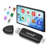 CarlinKit MINI SE Wireless CarPlay Adapter 2026 with OEM Wired CarPlay, Plug & Play/Auto-Connect/for USB-A & Type-C Dual Port Cars, Support Online Upgrade Wireless Dongle view 1