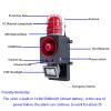 1.24mile Remote Control Emergency Alarm Siren Adjust130dB Horn Strobe Siren with Floodlight for Home Tunnel Factory Port Terminal Mine Metallurgy AC110-120V view 4