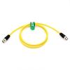 HangTon 12G SDI 4K 60P BNC Video Cable for Sony FX6 FX9 CineAlta Venice Camera Ninja V SmallHD Hollyland Portkeys Feelworld Monitor Teradek, Yellow Canare 30cm view 4