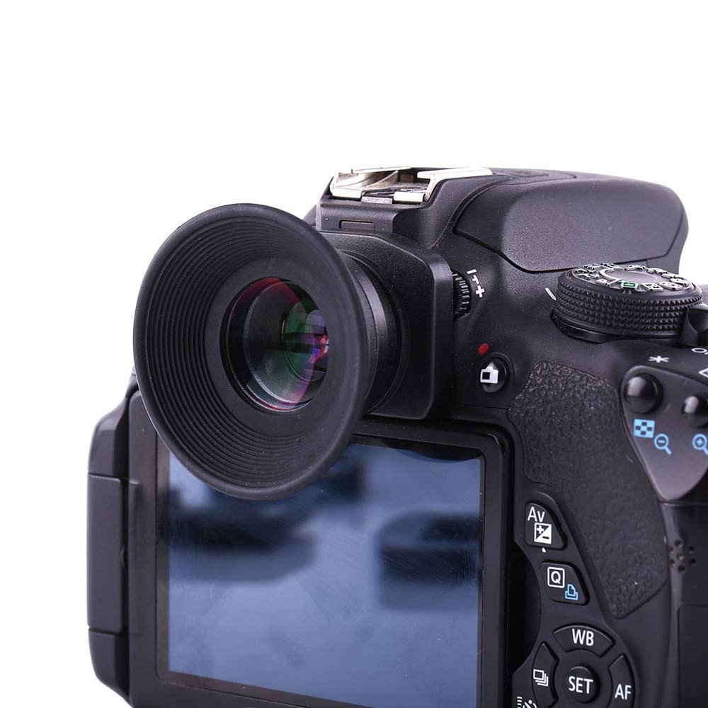 ASHATA 1.51X Camera Viewfinder, DSLR Camera Fixed Focus Eyepiece Magnifier Eyecup with 6 Magnifier Mount Bases, 1.51X Viewfinder Magnifier for DSLR Camera, ASHATAbxqfsm5icn