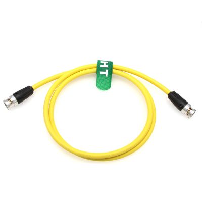 HangTon 12G 4K 30p Raw SDI Coaxial Video Cable BNC to BNC for Atomos Ninja V SmallHD Cine 13 Sony FX9 Camera Monitor Flexible Shielded Yellow Canare LV-61S 75 ohm 3M