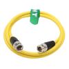 HangTon 12G 4K 30p Raw SDI Coaxial Video Cable BNC to BNC for Atomos Ninja V SmallHD Cine 13 Sony FX9 Camera Monitor Flexible Shielded Yellow Canare LV-61S 75 ohm 3M view 2
