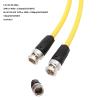 HangTon 12G 4K 30p Raw SDI Coaxial Video Cable BNC to BNC for Atomos Ninja V SmallHD Cine 13 Sony FX9 Camera Monitor Flexible Shielded Yellow Canare LV-61S 75 ohm 3M view 3