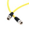 HangTon 12G 4K 30p Raw SDI Coaxial Video Cable BNC to BNC for Atomos Ninja V SmallHD Cine 13 Sony FX9 Camera Monitor Flexible Shielded Yellow Canare LV-61S 75 ohm 3M view 4
