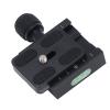 EBTOOLS Quick Release Clamp, Aluminum Alloy Camera Tripod Clamp with 3 Bubble Levels, 3/8 to 1/4 Inch Thread, for Arca Compatible Equipment view 3
