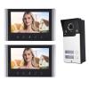 7Inch TFT LCD Video Doorbell Camera, CMOS Image Sensor, Touch Keys, Smart Lock Control, Night IP65 Video Intercom System for Home Office Apartment (US Plug) view 1