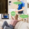 7Inch TFT LCD Video Doorbell Camera, CMOS Image Sensor, Touch Keys, Smart Lock Control, Night IP65 Video Intercom System for Home Office Apartment (US Plug) view 3