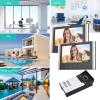 7Inch TFT LCD Video Doorbell Camera, CMOS Image Sensor, Touch Keys, Smart Lock Control, Night IP65 Video Intercom System for Home Office Apartment (US Plug) view 4