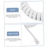 ARTIBETTER 10pcs Coiled Telephone Cords for Landline Phones Spiral Design Easy Installation for Use Prevents and Clutter view 3