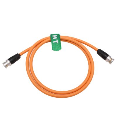 HangTon 12G 4K Raw SDI Coaxial Video Cable BNC to BNC Canare LV-61S 75 ohm for Sony FX9 Camera Atomos Ninja V Monitor Hollyland Teradek Flexible Shielded 3M Orange