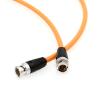 HangTon 12G 4K Raw SDI Coaxial Video Cable BNC to BNC Canare LV-61S 75 ohm for Sony FX9 Camera Atomos Ninja V Monitor Hollyland Teradek Flexible Shielded 3M Orange view 4