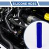 X AUTOHAUX 1 Pcs 32mm/1.26" ID 200mm/7.87" Length 0 Degree Blue Car Silicone Hose Coolant Hose Universal view 2