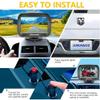 JUNHAOZ Car Rear View Camera, Backup Camera for Car, Trucks, SUVs, Pickup, 4.3-inch IPS Monitor, Night Vision, DIY Guide Lines, Front/Rear Camera Switch,IP69 Waterproof K4301 view 2