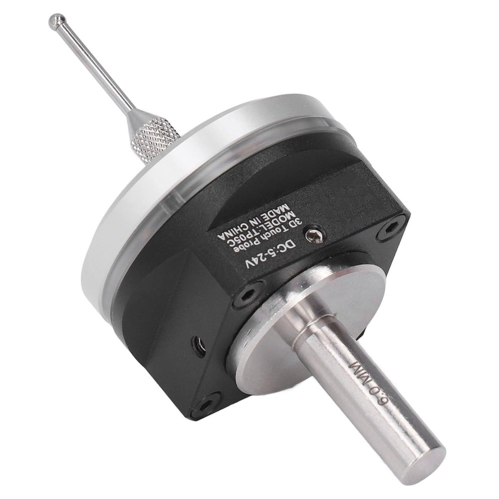 Akozon 3D Finder Locator - Compatible with CNC Equipment, Features Tungsten Steel Ball Tip, Light Display - DC 5~24V