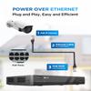 4COVR 16 Channel PoE Security Camera System, 2-Way Talk & Dual Lights Smart Full Color Night Vision, Human/Vehicle Detection, NVR & 4TB HDD, 12X 5MP Wired Business Bullet IP Camera IP67, LY37YX5M1612 view 3