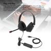 ciciglow Corded Telephone Headset, Binaural Office Phone Headset with Noise Cancelling Mic Support USB C to USB 3.5mm, Landline VoIP Headset for PC Laptop Tablet Phone view 4