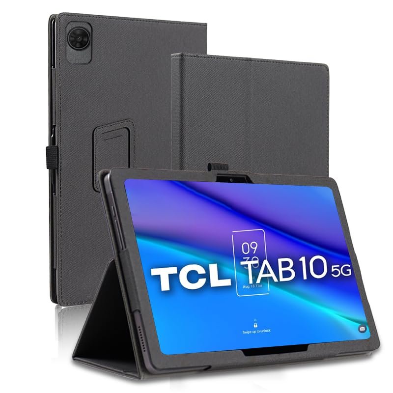 AKNICI Case for TCL TAB 10 5G 9183W Tablet 10 Inch, Premium PU Leather Folio Folding Stand Protective Tablet Cover with Hand Strap Magnet for TCL TAB 10 5G 9183W Tablet 10 inch