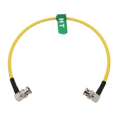 HangTon 12G SDI 4K 60P BNC Video Coaxial Cable for Alexa 35 Komodo C500 mk2 Venice FS7 Camera Atomos Ninja V SmallHD Hollyland Feelworld Monitor Teradek, Yellow 75 Ohm 30cm