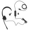 Corded Telephone Headset, Single Ear Office Phone Headset with Noise Cancelling Mic Support USB C to USB 3.5mm, Landline VoIP Headset for PC Laptop Tablet Phone view 1