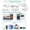 1500W Pure Sine Wave Power Inverter, DC 12V/24V/48V/60V/72V to AC 110V/120V/230V/240V Converter, Peak 3000W, Ideal for Home Appliances, RV Camping, Off-Grid Solar Systems,12V to 230V(72V to 230V) view 2