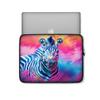 12 12 13 15 17" inch Tablet/Laptop/Notebook Computer Sleeve Case Bag Classic Tie Dye Zebra Animal Watercolor Print Design Blue Pink Purple Tye Dyed Cute Carrying Cover Bag view 2
