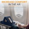 Brookstone Tablet Lap Cushion - Tablet and Phone Holder for Bed, Flights, and Travel, Two Angled Memory Foam Lap Desk for Reading and Hands Free Viewing, Compatible iPad and Kindle Accessories, Blue view 3