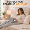 Brookstone Tablet Lap Cushion - Tablet/Phone/Ebook Holder for Bed, Flights, and Travel, Memory Foam Lap Desk for Reading and Hands Free Viewing, Compatible iPad and Kindle Accessories, Grey view 2