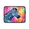 11 12 13 15 17" inch Tablet/Laptop/Notebook Computer Sleeve Case Bag Classic Tie Dye Watercolor Zebra Animal Print Pattern Design Blue Pink Purple Tye Dyed Cute Carrying Cover Bag view 1