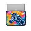 12 12 13 15 17" inch Tablet/Laptop/Notebook Computer Sleeve Case Bag Classic Tie Dye Zebra Animal Watercolor Print Design Blue Pink Purple Tye Dyed Zebras Cute Carrying Cover Bag view 2