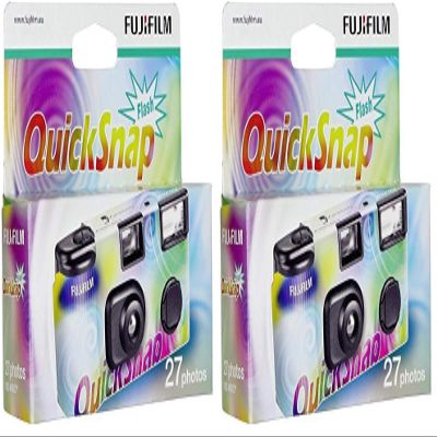Fujifilm 7130784 QuickSnap VV EC Disposable Camera with Flash (Pack of 2)