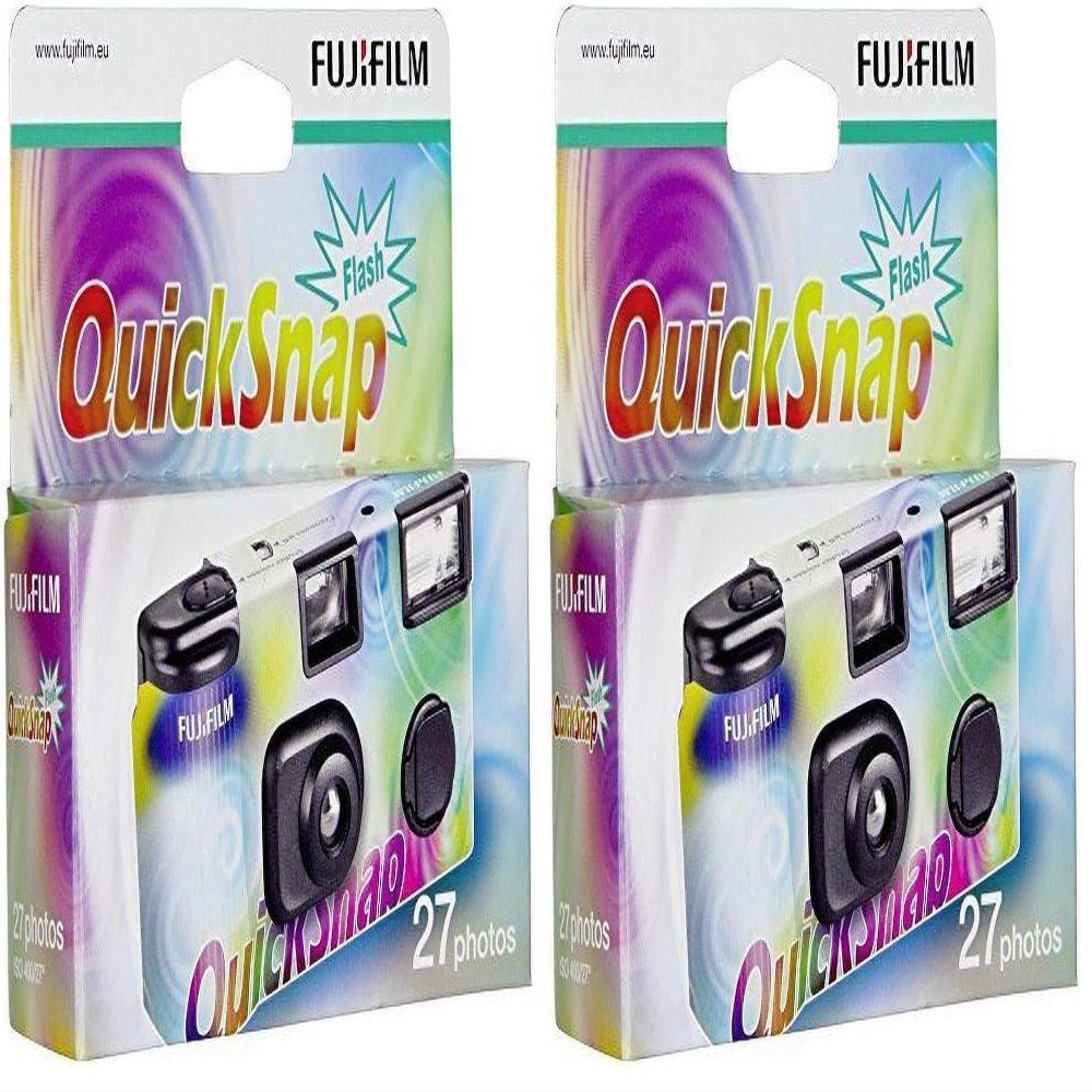 Fujifilm 7130784 QuickSnap VV EC Disposable Camera with Flash (Pack of 2)