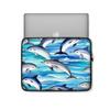 Art and Beyond Protective Sleeve Case for iPad Regular, Air, Pro 9 10 11 12 13"" inch Watercolor Ocean Dolphins Pattern Blue Dolphin Pattern Sea Life Design Cute Carrying Cover Bag view 2