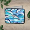 Art and Beyond Protective Sleeve Case for iPad Regular, Air, Pro 9 10 11 12 13"" inch Watercolor Ocean Dolphins Pattern Blue Dolphin Pattern Sea Life Design Cute Carrying Cover Bag view 3