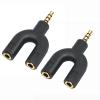 MLWSKERTY 2PCS 3.5mm TRRS Headphone Microphone Splitter Adapter for 3.5mm Standard Devices Various view 3