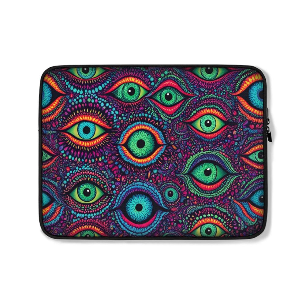 Art and Beyond Protective Sleeve Case for iPad Regular, Air, Pro 9 10 11 12 13"" inch Gothic Gore Psychedelic Eyeball Design Emo Punk Eyeballs Pattern Cute Carrying Cover Bag
