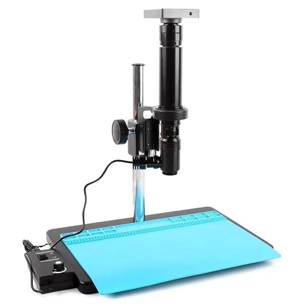 ZTBH Microscope Accessories Kit 8.3MP 4K 1080P HDMI USB Digital Video Monocular Microscope Camera 2000X(5X Lens) Coaxial Light C-Mount Lens Point Source Microscope Slides