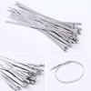 ANRUWEI Metal strapping,metal straps heavy duty,100PCS 4.6 * 300mm Premium Stainless Steel Cable Ties, SS304 Stainless Steel Zip Ties, Metal Cable Ties, Silver view 3