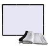 ZYXQQJ 150 Inch Projector Screen 16:9 Large Movie Projection Screen Folding Home Theater Portable Indoor Outdoor HD Projection Screen(4:3,180inch) view 1
