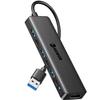 USB 3.0 to HDMI Adapter, USB 3.0 Hub with HDMI 1080P, USB-A&C Data & Power Ports, Docking Station Extender for Monitor, PC, Laptop, Desktop Support Windows 7/8/10 & Mac OS view 1